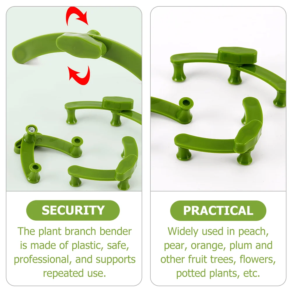 5 Pcs Twist Clip Adjustable Branch Puller Reusable Plants Branches Fixing Tool Twig Bending Training Control Tomato