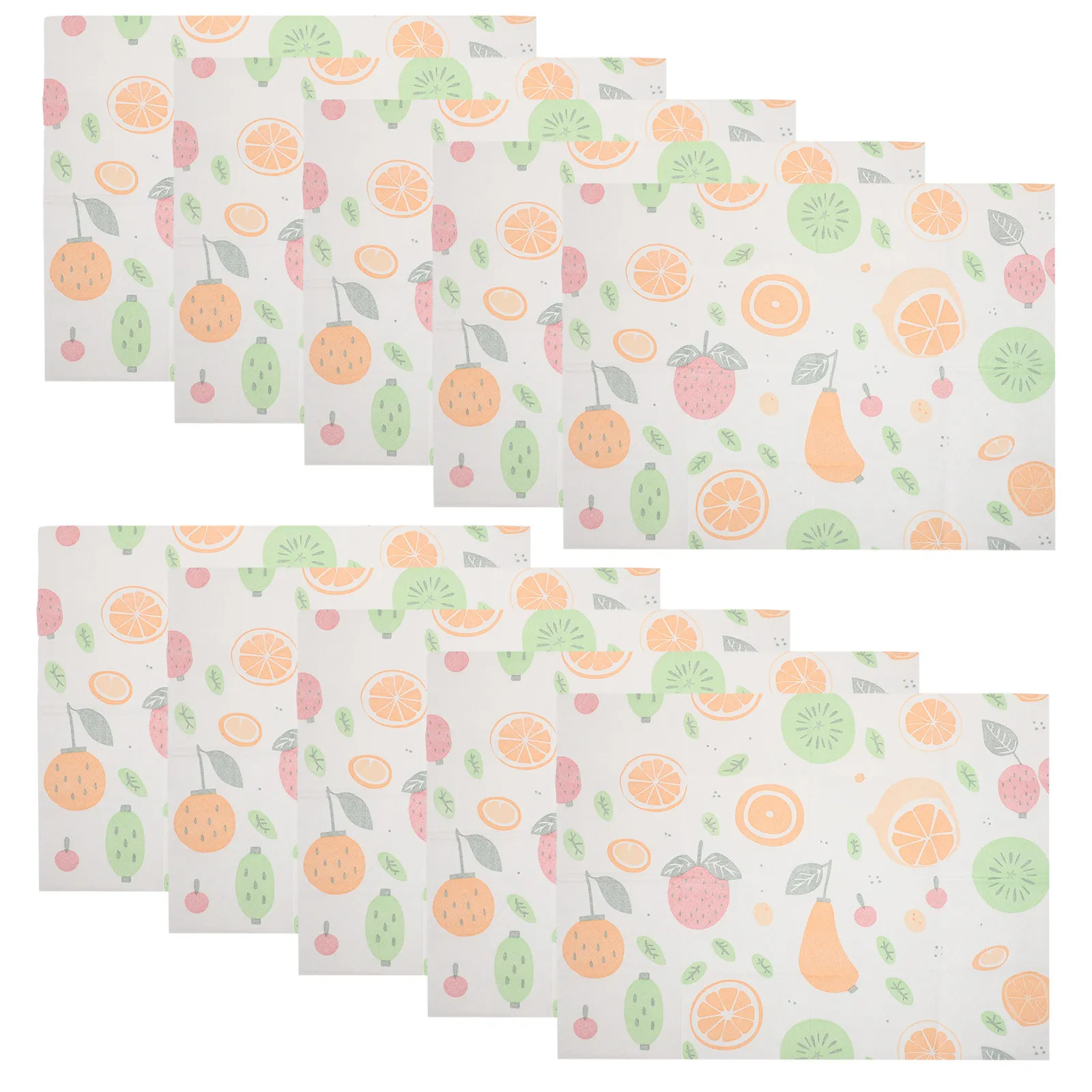 40Pcs Placemats Colorful Cartoon Patterns Extra Thick Reusable Food Mat for Dining Table Restaurant Picnic Travel