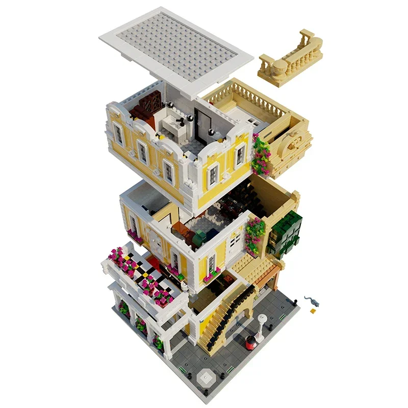 Moc Bouwstenen Beroemde Street View Model Florentine Palazzo Technologie Modulaire Blokken Geschenken Speelgoed Voor Kinderen DIY Montage