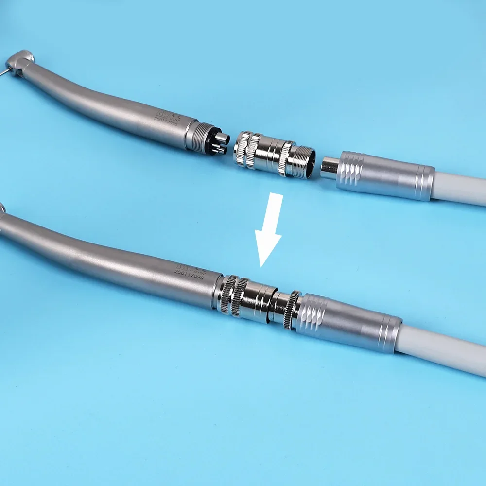 

XYSZ Dental Handpiece Adapter Dental Turbine 4 Holes 2 Holes Changer Connector For High Speed Handpiece Spare Parts Tubing Hose