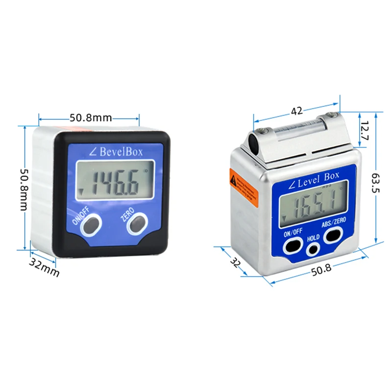 Handige 4X90 Graden Precisie Digitale Gradenboog Met Magnetische Basis