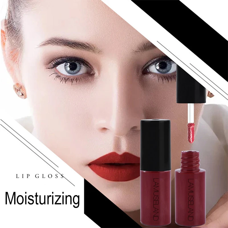 1~10PCS Lip Gloss Waterproof Long-Lasting Matte Mini Liquid Lipstick Easy To Carry 12 Colors Lip Gloss 3.5g Lips Makeup