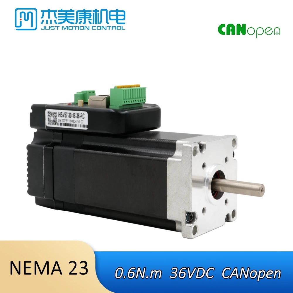 

Nema23 CANopen Integrated AC Servo Motor & Drive Controller IHSV57-30-18-36-RC CANBus + RS485 0.6Nm 180W for CNC Machine Robot