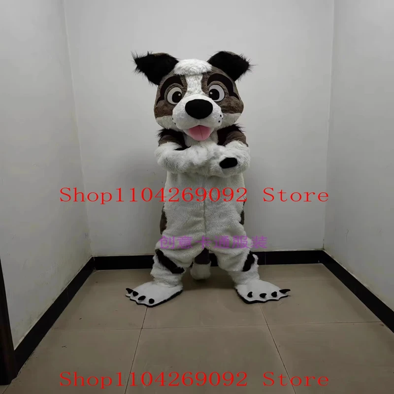 

Furry Fursuit Dog Mascot Costume Cosplay Fancy Dress Suit Cartoon Character Birthday Mascotte Carnival Party Costume Plush Adult