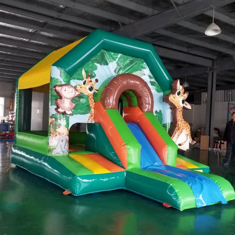 Deer Inflatable Castle Deer Bounce House Indoor Playground Inflatable Jumping House for Party