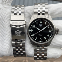 STEELDIVE Men Pilot Watch Sport 43MM Automatic Watches Mechanical Wristwatch Diver 200m Waterproof BGW-9 Luminous Sapphire NH35