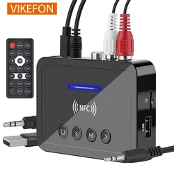Bluetooth 5.0 Receiver Transmitter FM Stereo AUX 3.5mm Jack RCA Optical Wireless Audio Adapter Remote Control For TV Car Kit