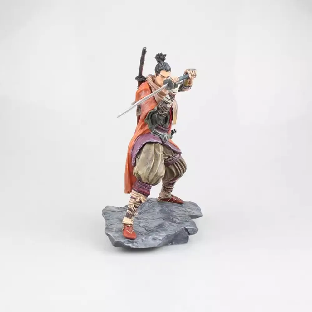 Sekiro Shadows Die Twice Wolf 20cm Action Figure - PVC Anime GK Statue Model Collection Gift for Children Room Decoration