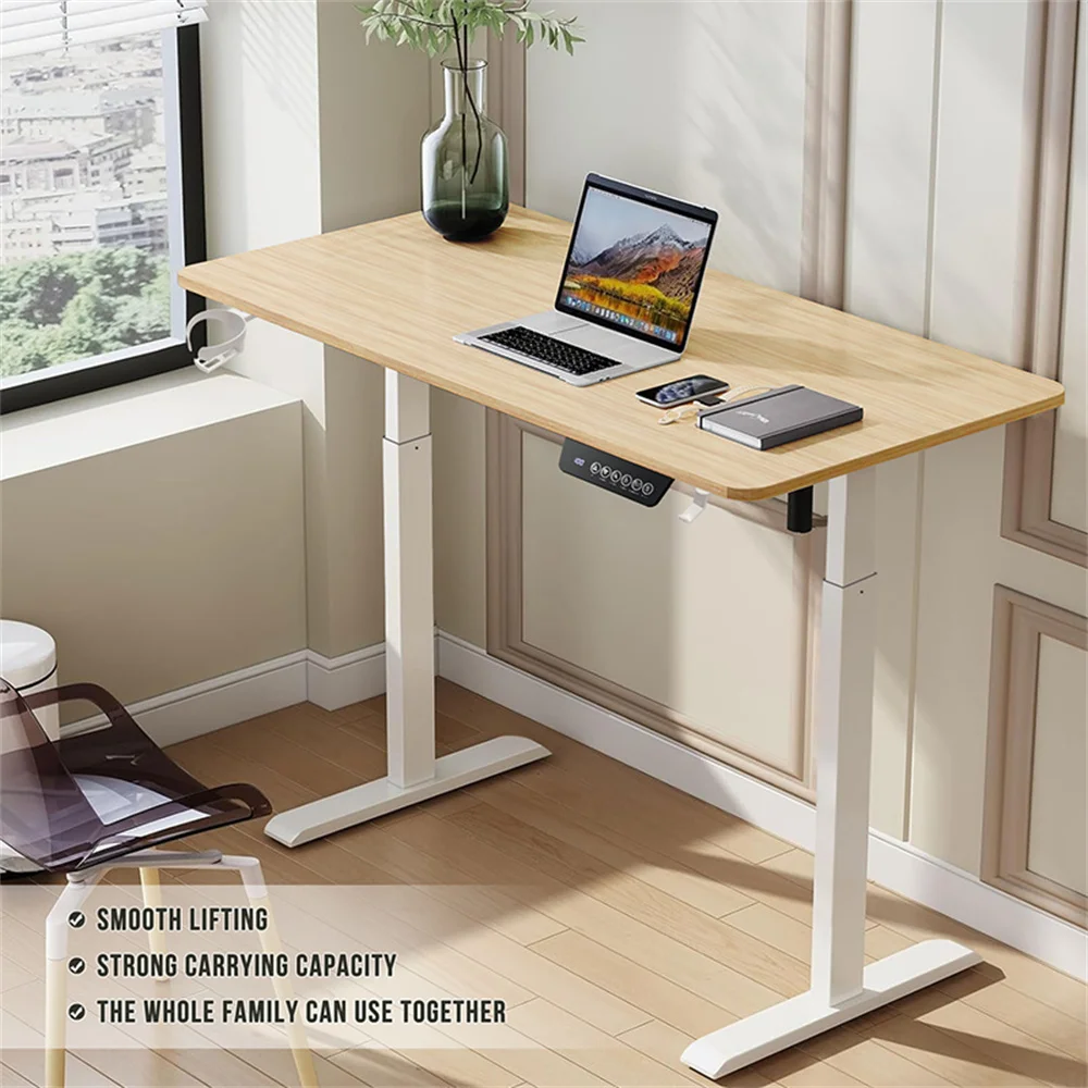 Modern Home Office Computer Desk Adjustable Height Dual Motor Standing Computer Desk Intelligent Electric Lifting Table Writing