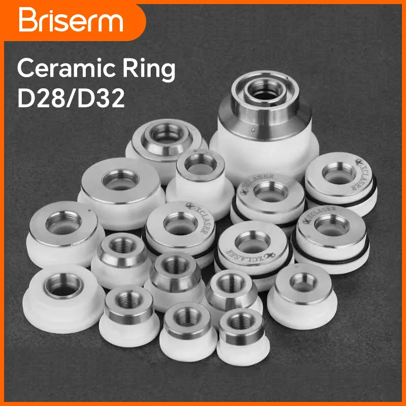 ไฟเบอร์เลเซอร์เซรามิคแหวน D28 M11 D32 M14 D19.5 M8 เซรามิคหัวฉีด Raytools Precitec WSX BOCI เลเซอร์อะไหล่