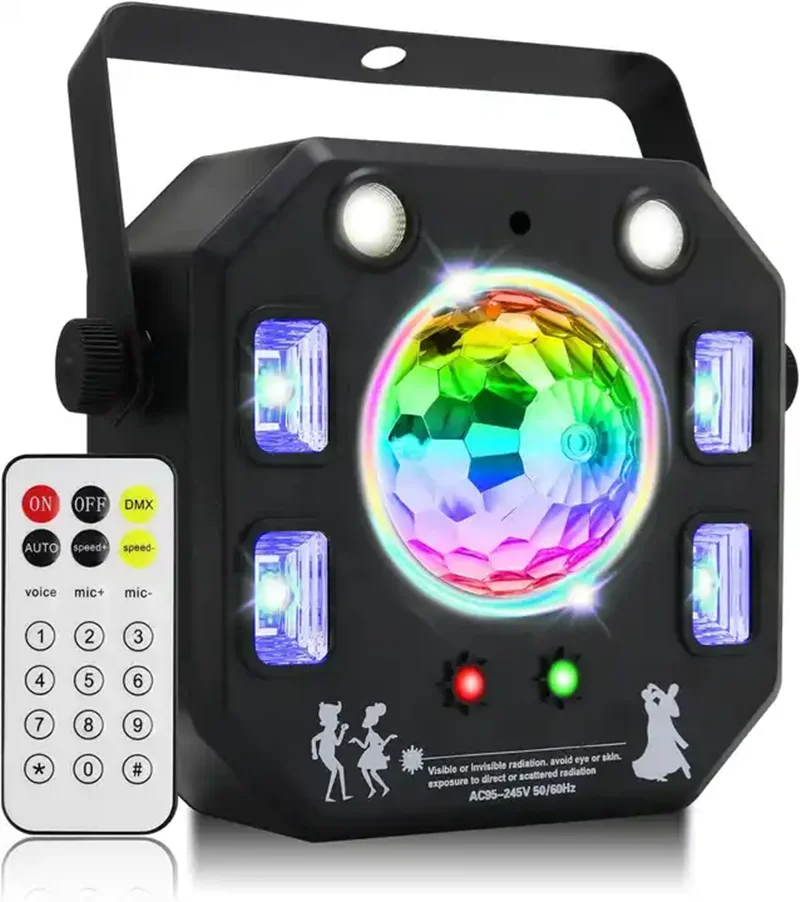 caleidoscopio magia led strobe light disco effect laser light full sky star flash bar de luz colorida lavagem 4in 1 01