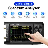 4 Inch IPS LCD SA5 Multi Functional Handheld Spectrum Analyzer 100k-5.3GHz 2-in-1 Signal Generator Built In 5000mAh Link To PC