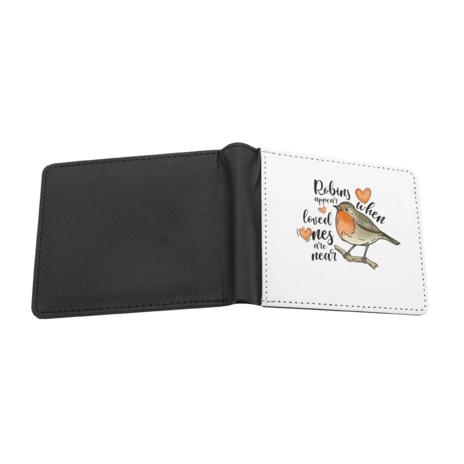 Robins Appear When Loved Ones Are Near Cushion Covers Men Wallets Card Man Wallet Short Purse Bi-Fold Personalized Purses