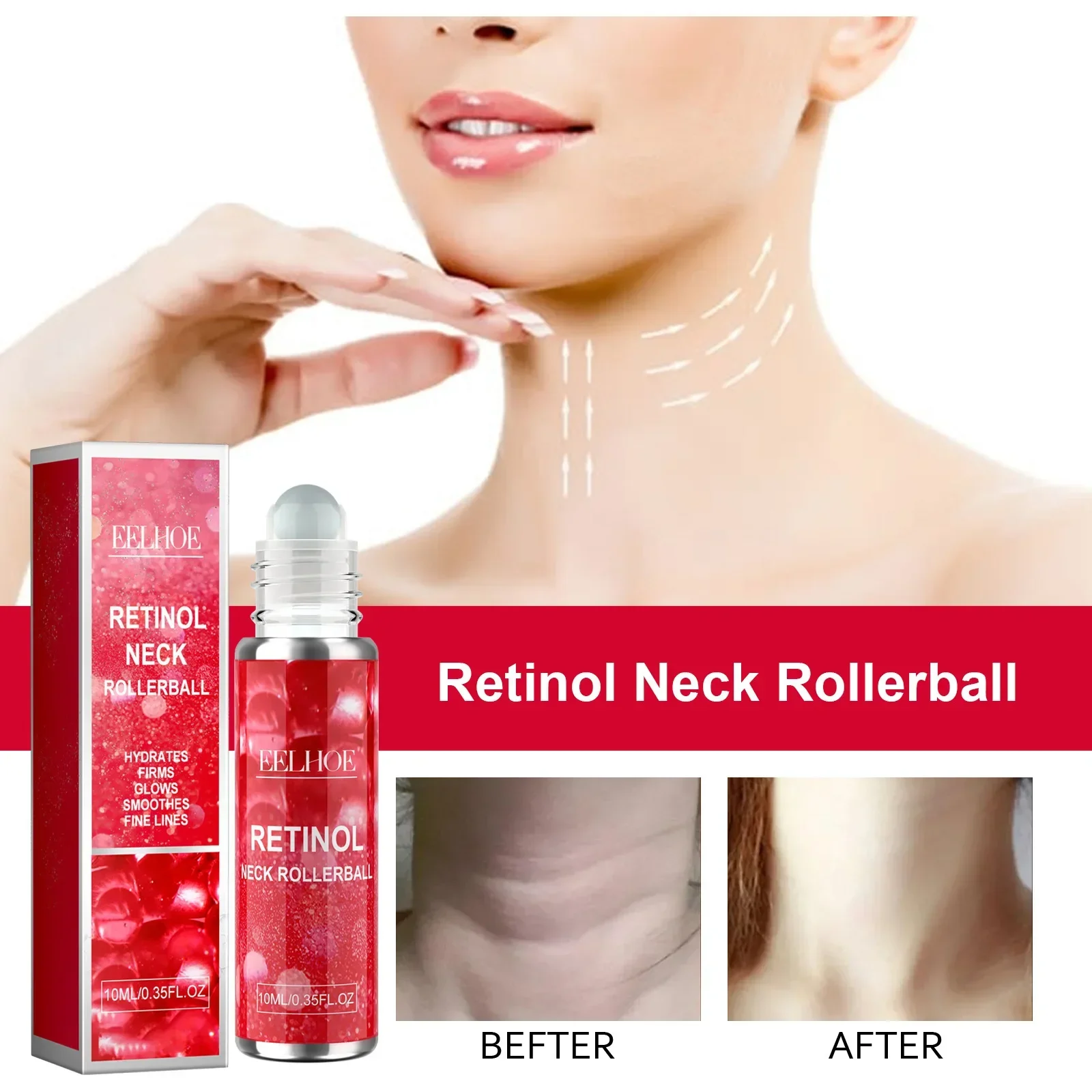 

EELHOE Retinol Fades The Neck Line Balls Smooths The Neck Lines Moisturizes and Tightens The Neck Whitening and Brightening