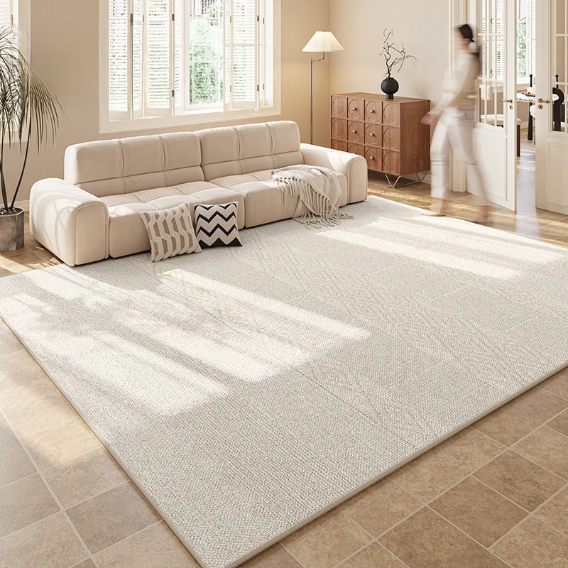 Living Room Large Area 2024 New Carpet French Cream Style High End Sofa Anti Slip Carpets Thickened Waterproof Anti Fouling Rug