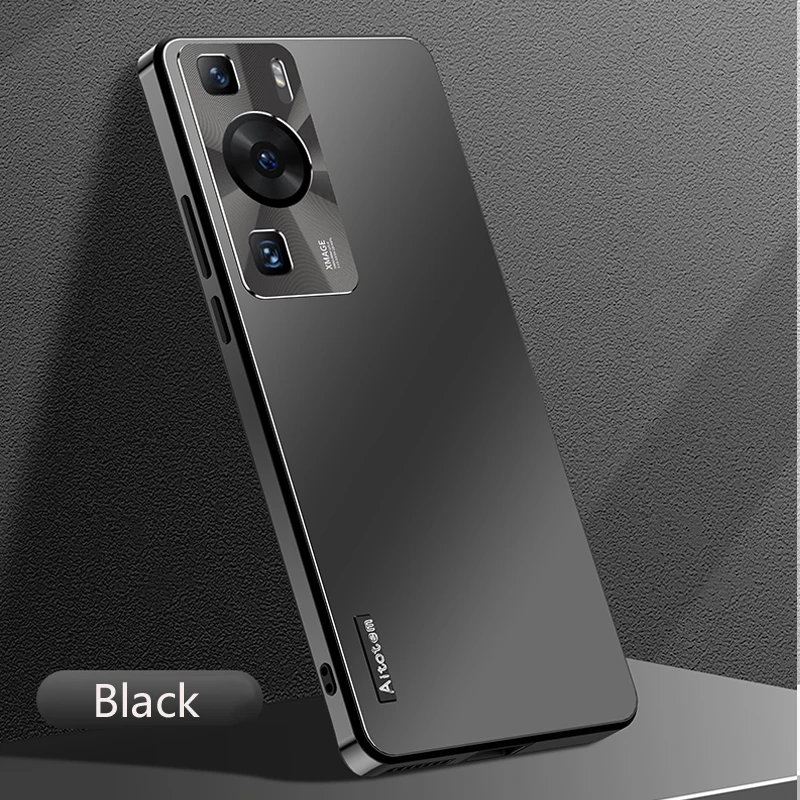 

Матовый жесткий чехол для Huawei P50 P40 Pro P60 Art, противоударный металлический чехол для камеры с полной защитой, чехлы для телефонов