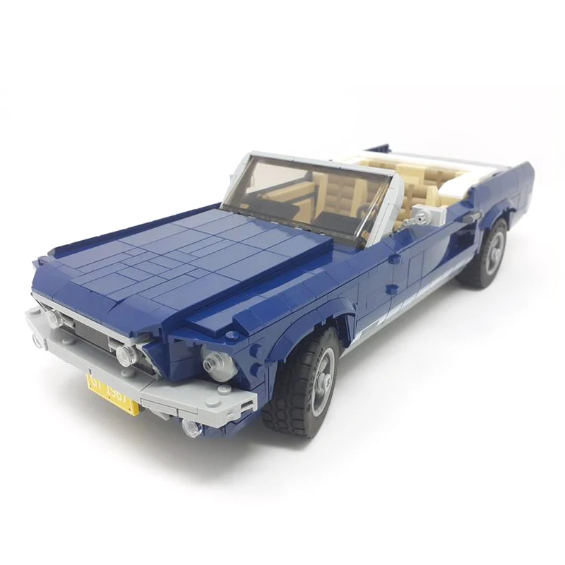 Mustang Shelby GT500 Convertible Cobra Roadster Auto Bouwstenen F150 Raptor Klassieke Pickup DIY Voertuig Bakstenen 10265 Speelgoed Cadeau