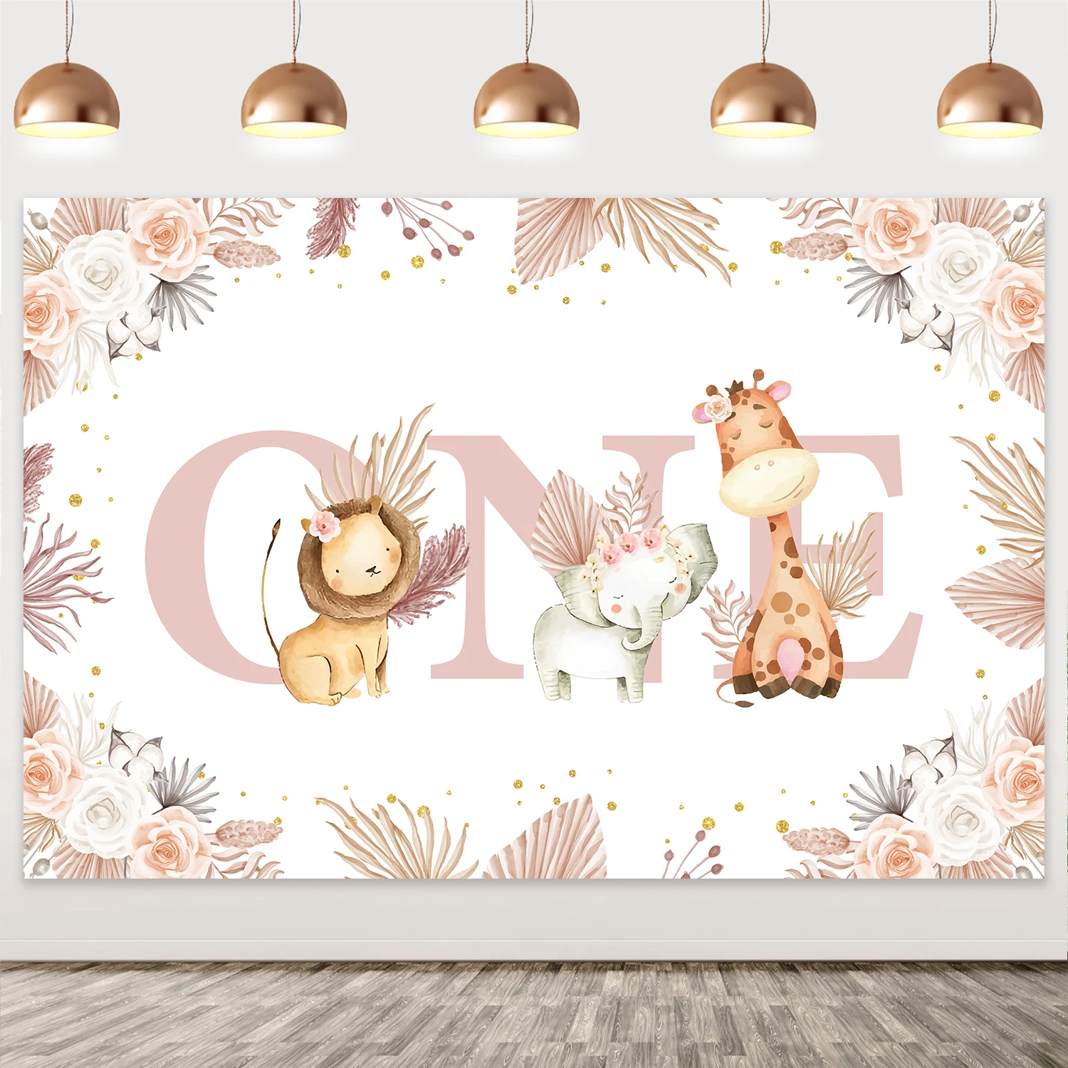 

Jungle Animals Backdrop, Photography Background, Boho Decor, First Birthday Party, Boy, Girls, 1st Birthday