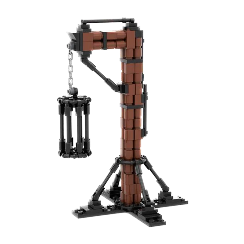 Moc Gibbet DIY Model Building Blocks Punish Instrument Hanging in Chains Bricks Sets Medieval Assembly Castle Toy Set Kids Adult