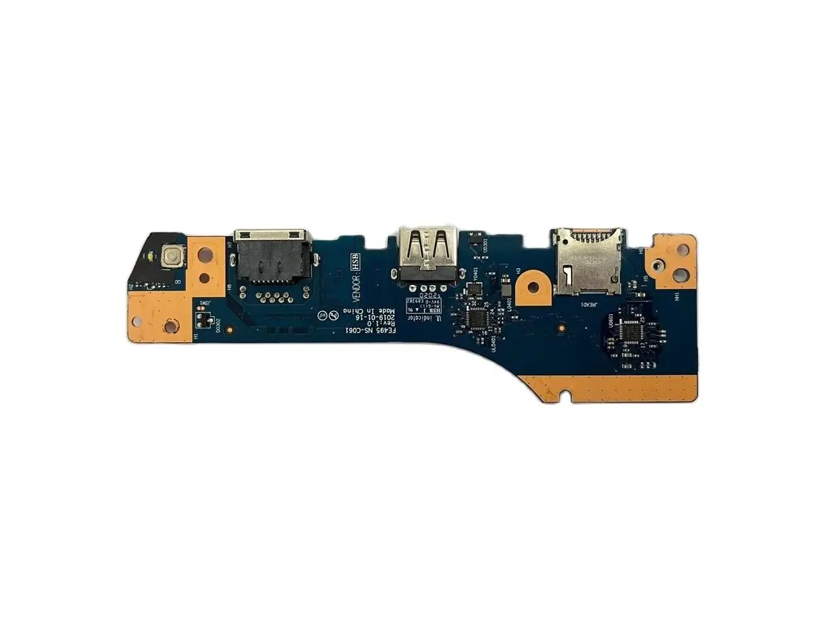 Interruptor do botão Power para lenovo ideapad thinkpad e495, placa usb fe495, ns-c061, transporte rápido