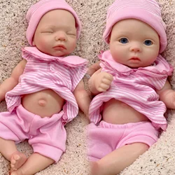 20 Styles/28cm Cuddly Full Body Silicone Bebe Reborn Girl Lifelike Reborn de silicone real bebé reborn de silicona cuerpo entero