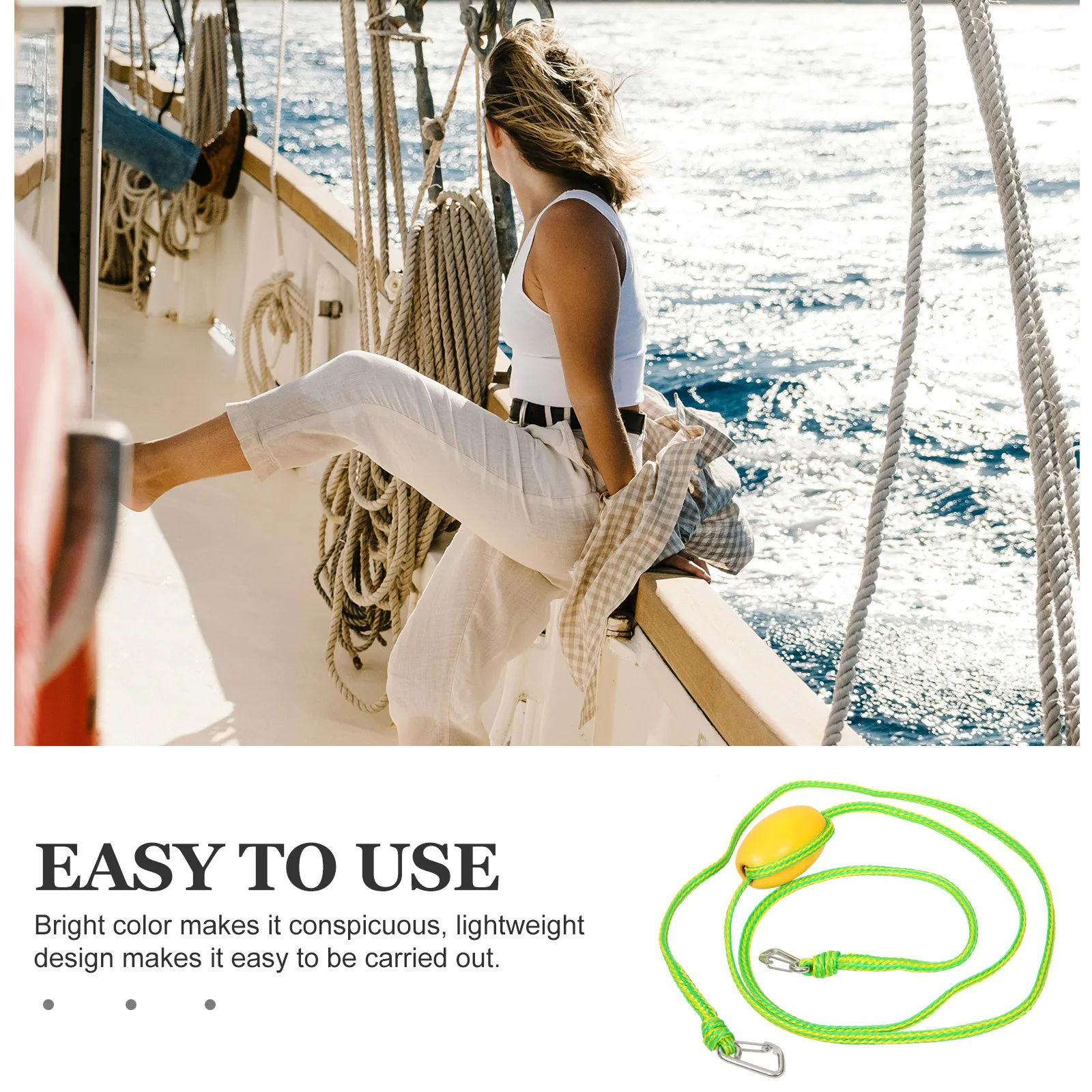 

Professional Kayak Rope with Float Ball Hook Designed Bright Colored Buoy Rope for Boat Fishing Diving Outdoor Water Sports