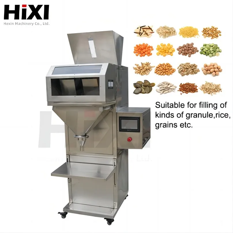 Automatic Granule Grain Weighting Filling Packing Machine With Bucket Lifting Feeding Machine