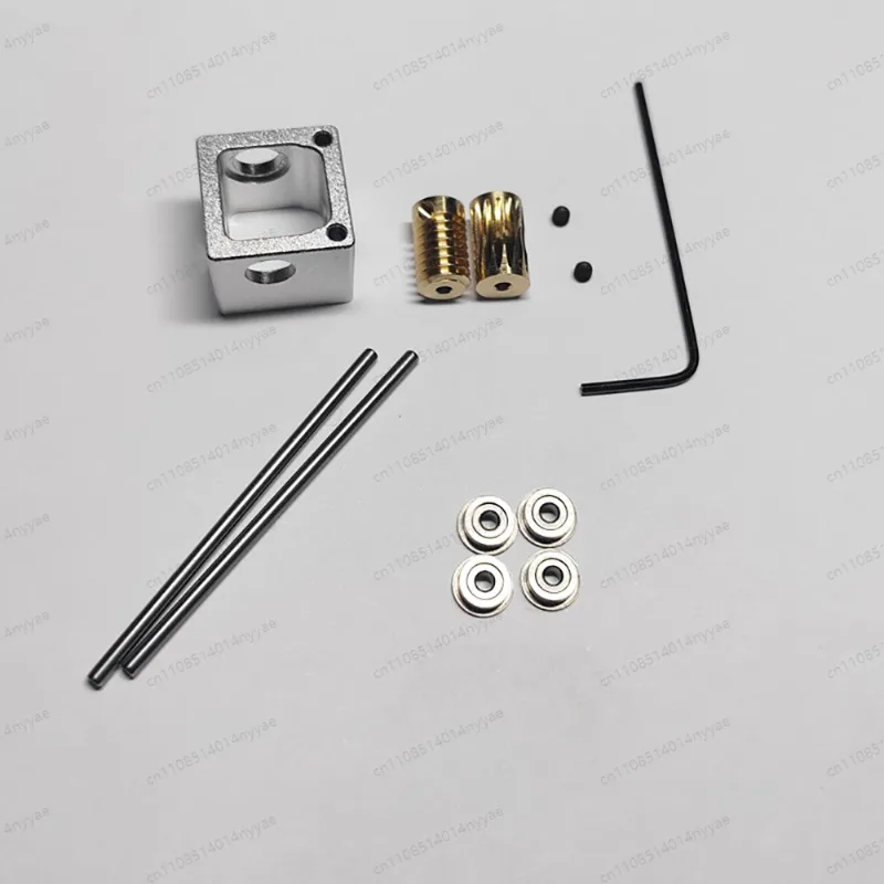 Mini Worm Gearbox Right Angle Steering Gear 90 Degree Reduction Gearbox Commutator Micro Transmission Box