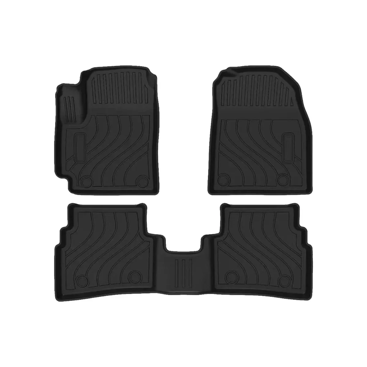 

Автомобильный напольный коврик из термопластичного эластомера, резиновый водонепроницаемый нескользящий рефлектометр с левым рулем, автомобильные аксессуары для Kia Sonet 2023-2024