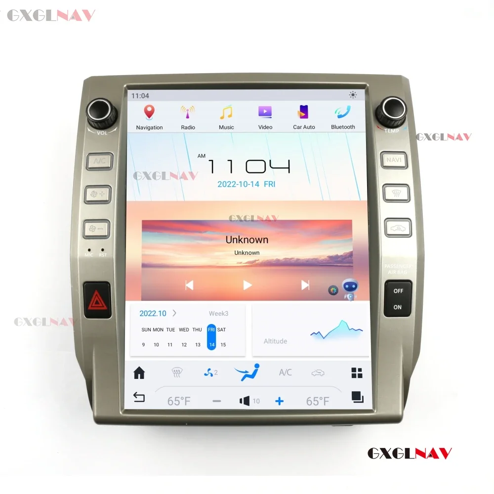 

Qualcomm GT6 Android 11 Vertical Screen Car Radio For Toyota Tundra 2014 - 2019 Auto GPS Nav Multimedia Player Head Unit Carplay