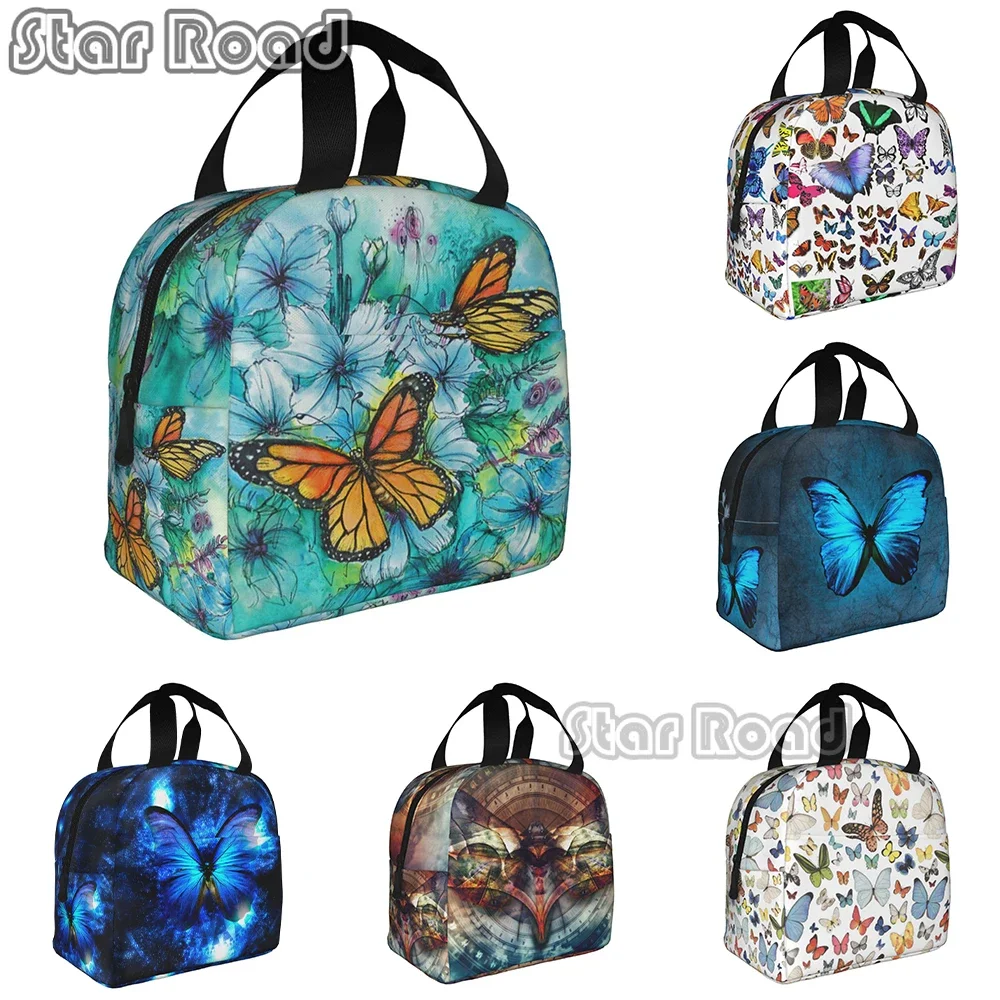 

Beautyful 3D Butterfly Animal Insulated Lunch Bags Reusable Lunch Box Cooler Tote Bag for Women Men Work Outdoor Office Picnic