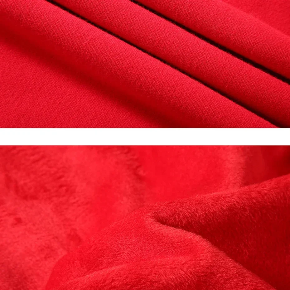 2024 Chinese New Year Sweatshirt Men Plus Size 12XL Red Sweatshirts Chinese Lunar Dragon Year Pullover Winter Fleece Sweatshirts