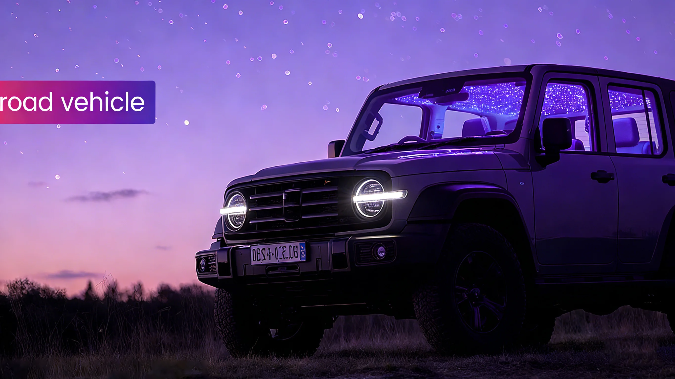 2026 Neu RGBW 12V 16W 1/2/4 Split Sternenhimmel-Atmosphärenlicht APP-Steuerung Glasfaser Auto Sternenhimmel Deckenbeleuchtung Kits Innenraum – Detail 2
