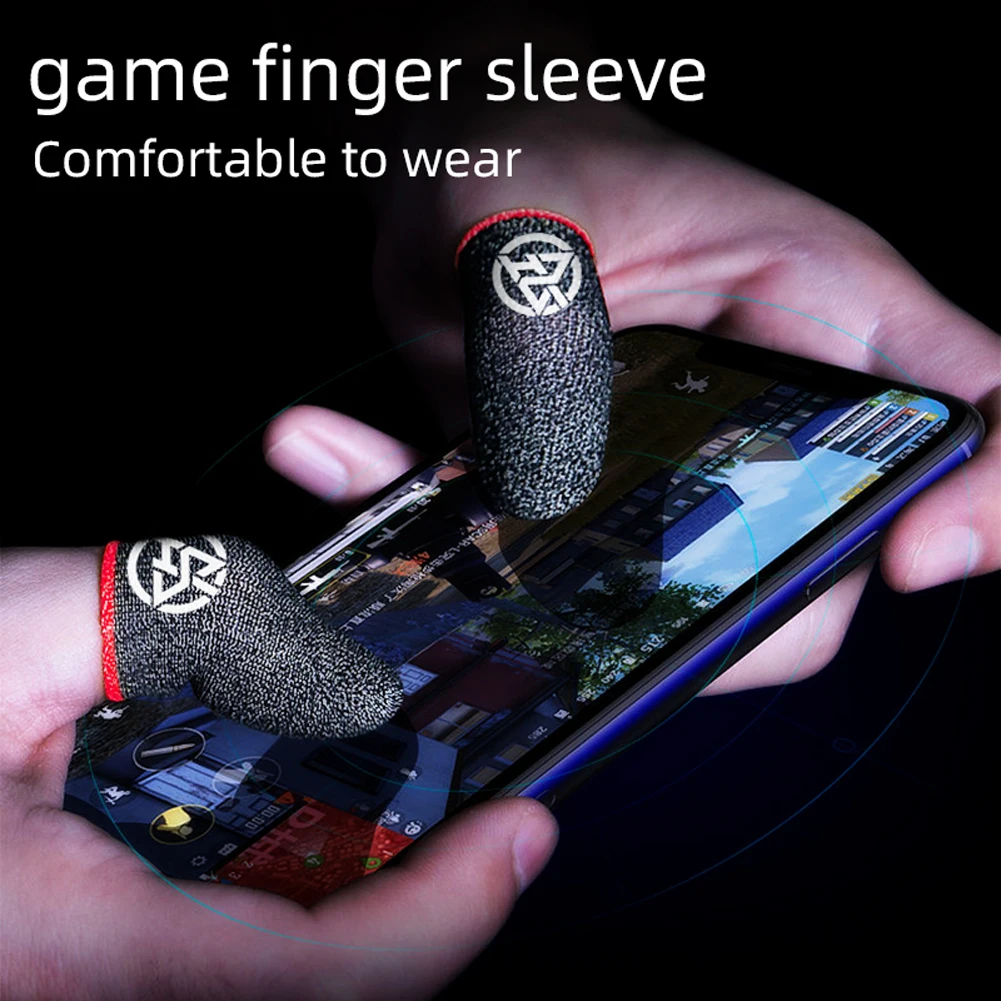 20 Pcs Gaming Finger Cover Sweatproof for PUBG Gamer Mobile Finger Glove Anti-slip Gaming Finger Sleeve Gamer Thumb Protector
