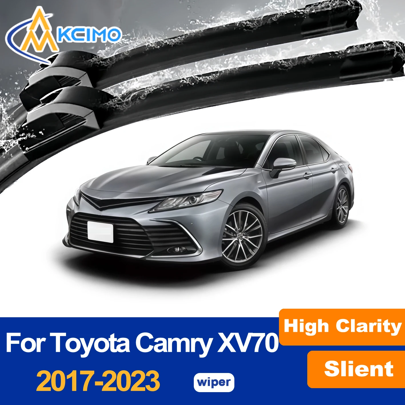 

2PCS Premium Windshield Wiper Blades For Toyota Camry XV70 70 2017-2023 Daihatsu Altis Front Pair Clear View in All Weather