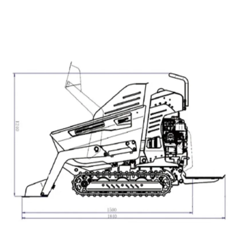 جرافة انزلاقية، محرك رباعي العجلات، سهلة التهديف مع بيئات عمل قاسية مختلفة