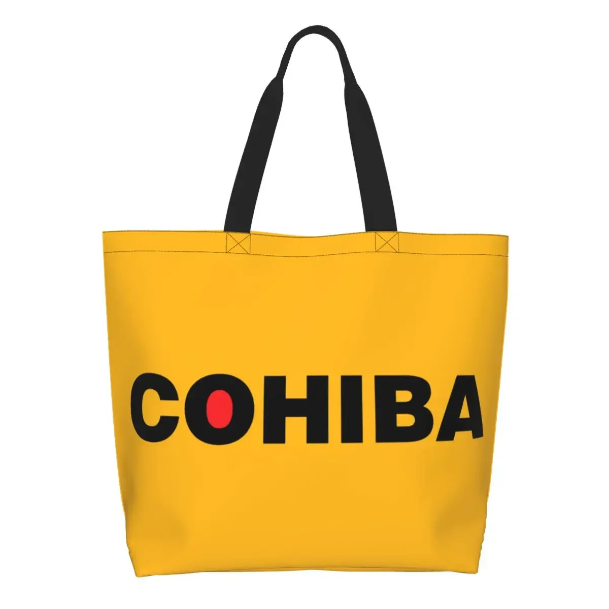 Cuban Cohiba sigari generi alimentari Tote Shopping Bags donna borsa a tracolla Shopper in tela personalizzata borsa di grande capacità