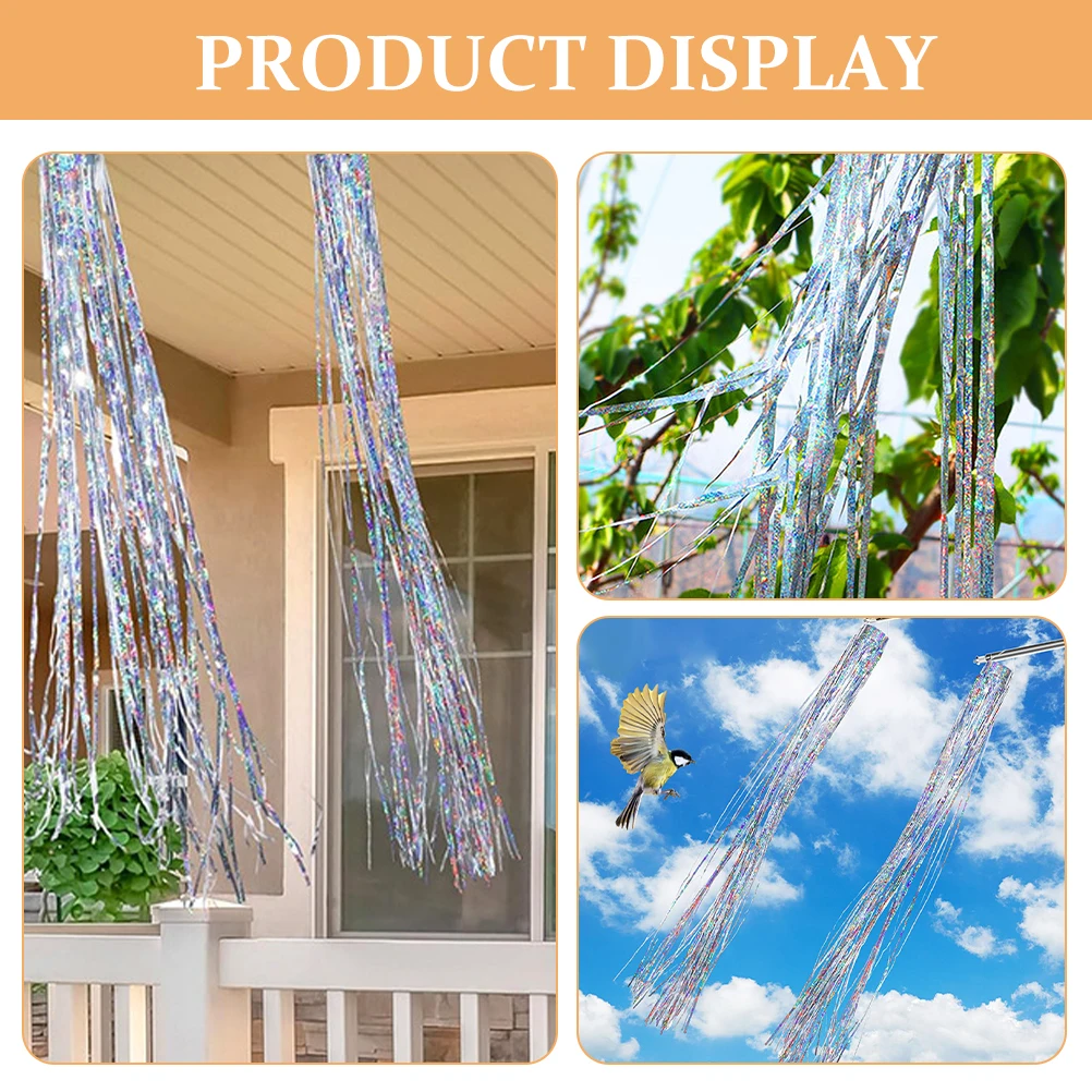 

1Pcs High Reflectivity Laser Bird Deterrent Ribbon Scare Bird Decoration Yard Tools
