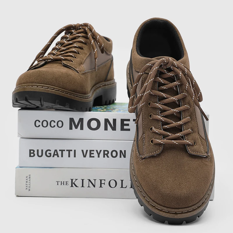 2026 New Men Casual Leather Shoes Fashion Formal Oxford Thick Bottom Dress Shoes Men Gentleman Outdoor Leather Wedding Shoes