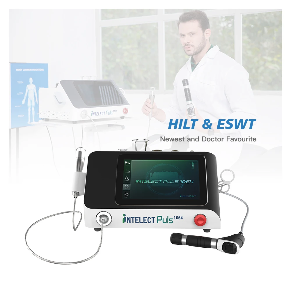 HILT ESWT Shock Wave Laser Therapy Machine ESWT Shockwave Class 4 High Power Laser Pain Therapy Physiotherapy Machine