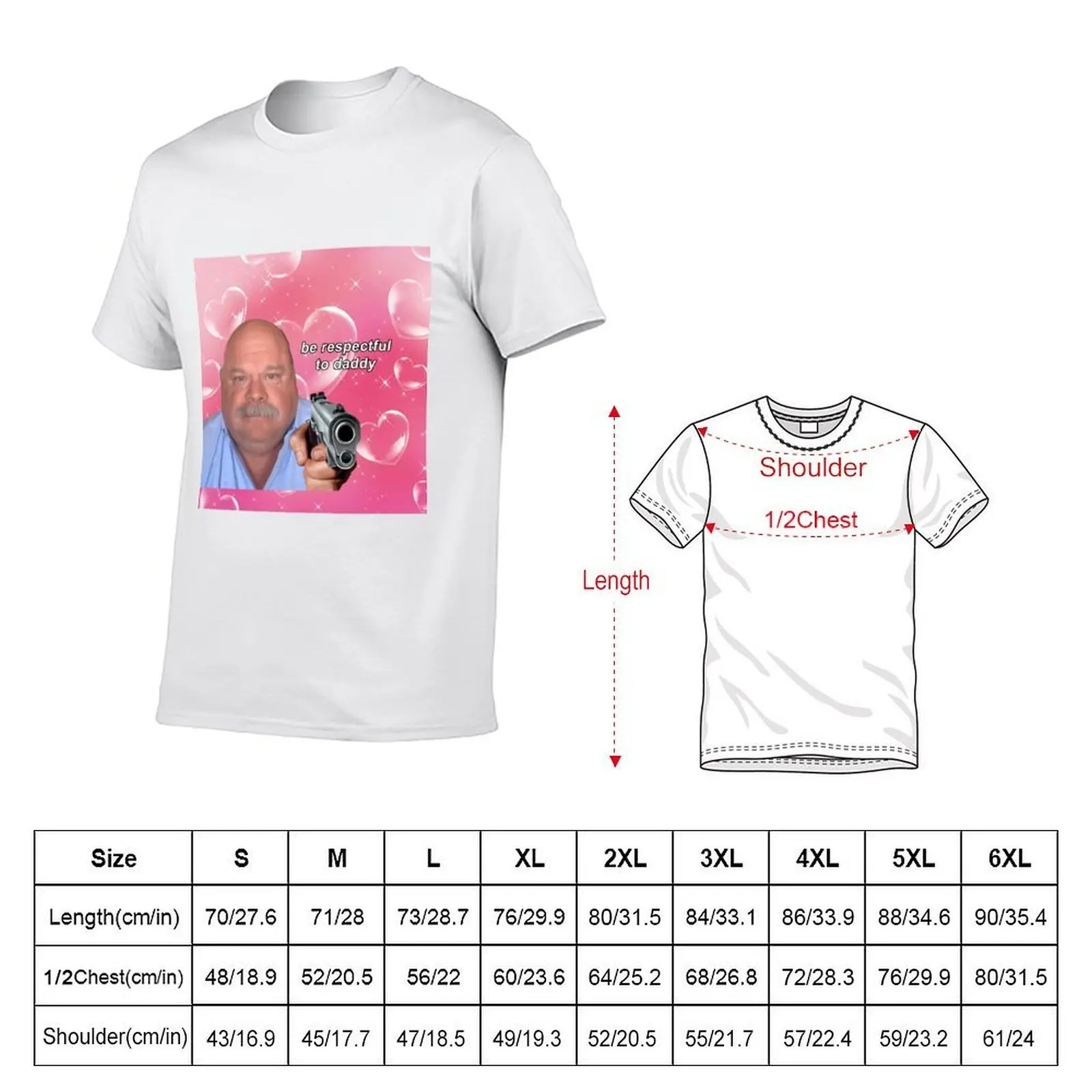 Daddy Winkle Bertram Be Respectful to Daddy Wow Yrs22 T-Shirt luxury designer blacks plain white t shirts men