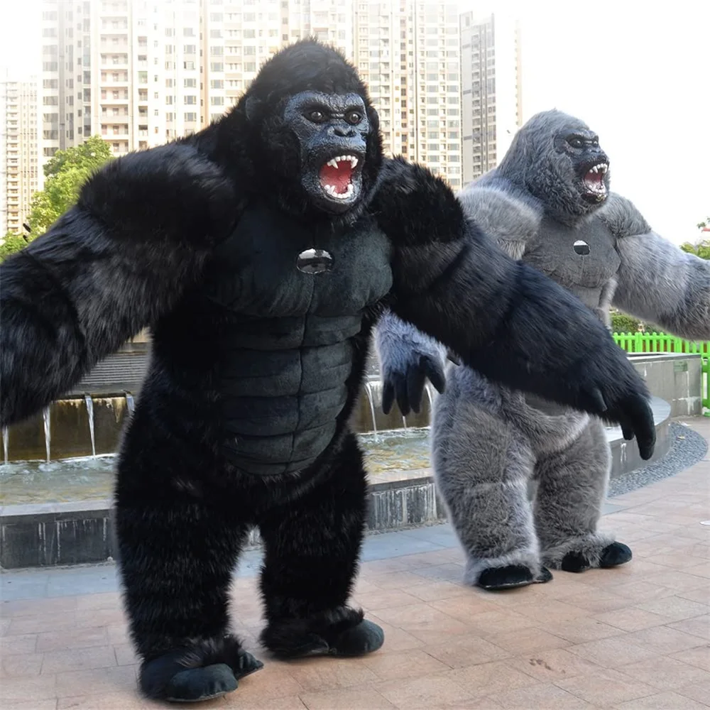 Custom Giant Inflatable Gorilla Mascot Costume For Adult