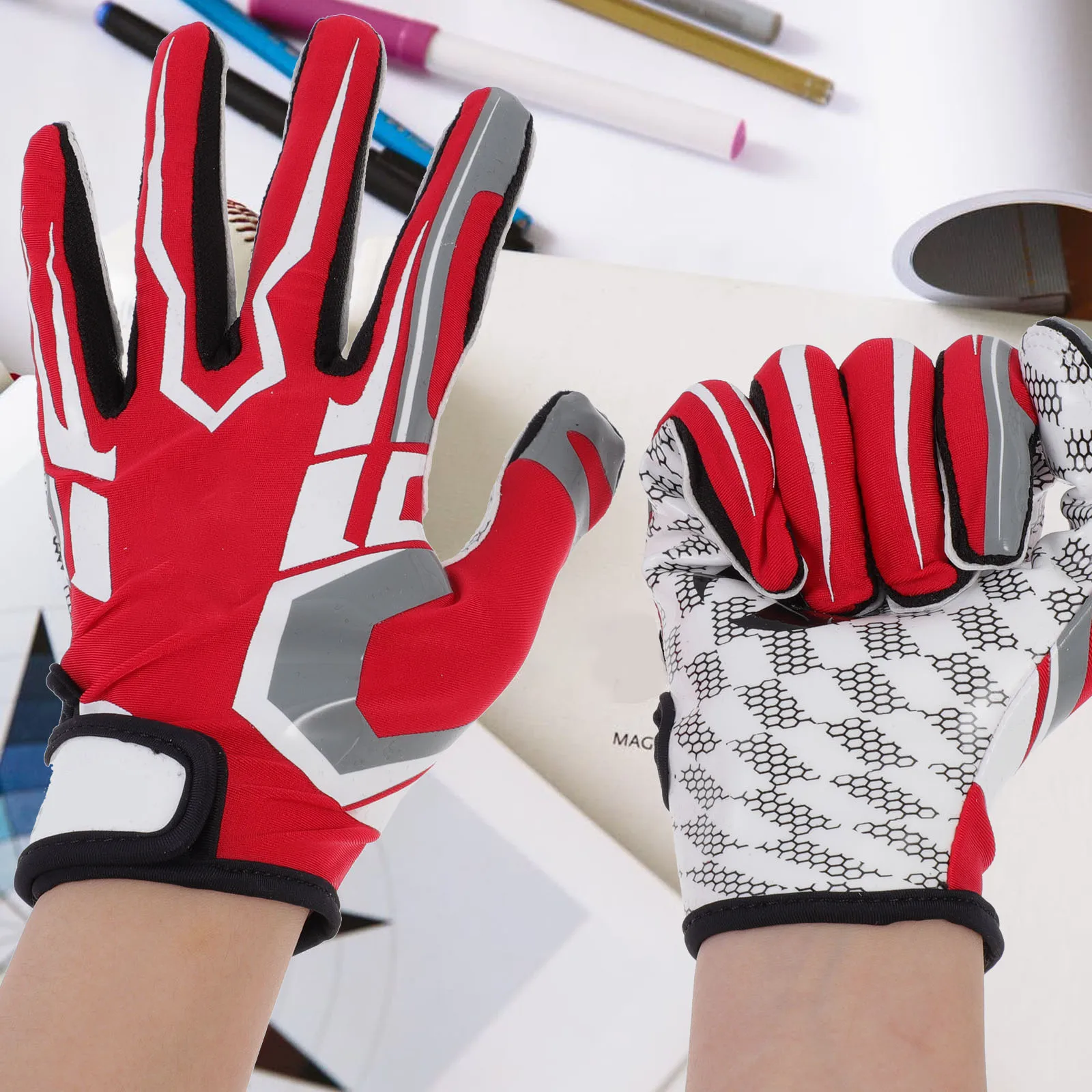 

Baseball Glove Thin Training Sliding Mitt Gloves for Sports Cycling Adult Fingerless