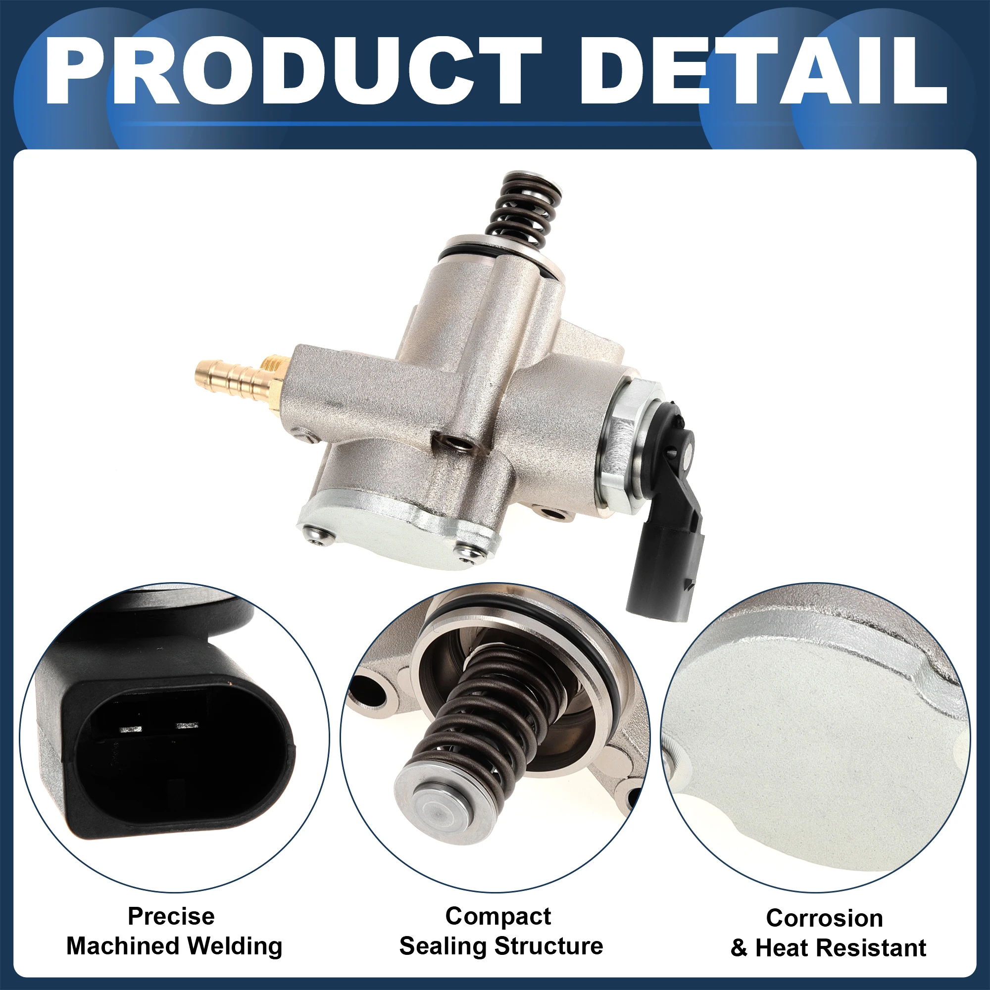 X Autohaux مضخة الوقود المضغوط العالي التلقائي لفولكس واجن أطلس كروس سبورت 2020 V6 3.6L No.03H127025S مجموعة مضخة الوقود #5