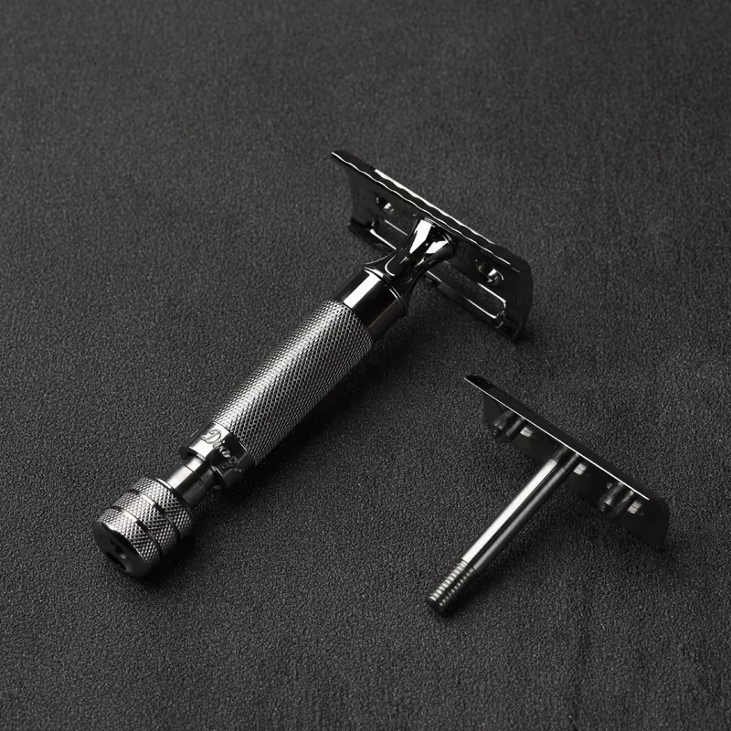 Yaqi Diagonal Slant Stainless Steel Safety Razor For Mens Precise Shaving 13mm Diameter And 77mm Handle Length Comfortable Grip