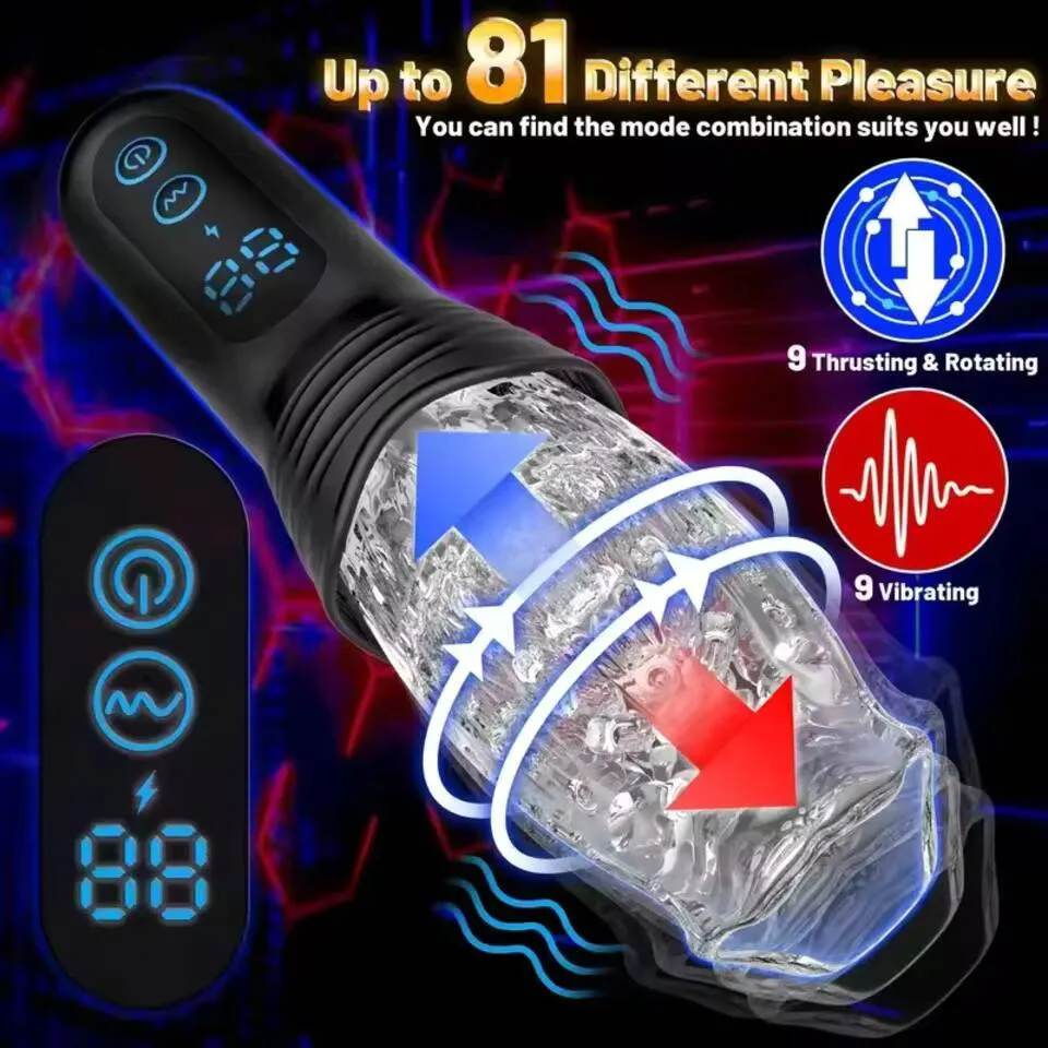 Male Blowjob Masturbator Cup Vagina For Husband Glan Trainer Vibrator For Men Mushroom Head Penis Massage Oral Sex Toy For Men