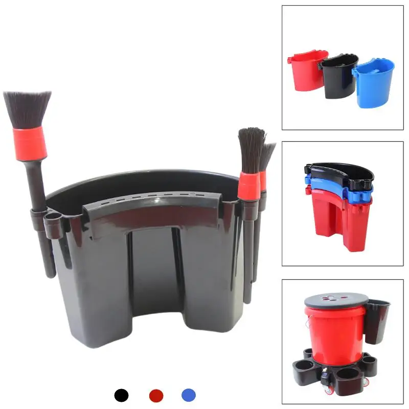 Universal Bucket Organizer Car Storage Kits External Hanging Detailing Tools Brushes Mitt Fast Easy Updated Style Cleaning Tool