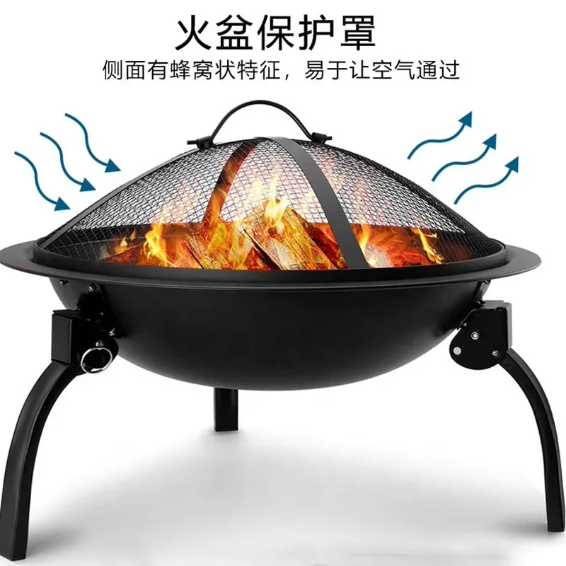 Portable Camping Stove Patio Heaters Bonfire Tourist Brazier Garden Patio Heaters Hand Warmer Wood Outdoor Heating Pemanas LLPH