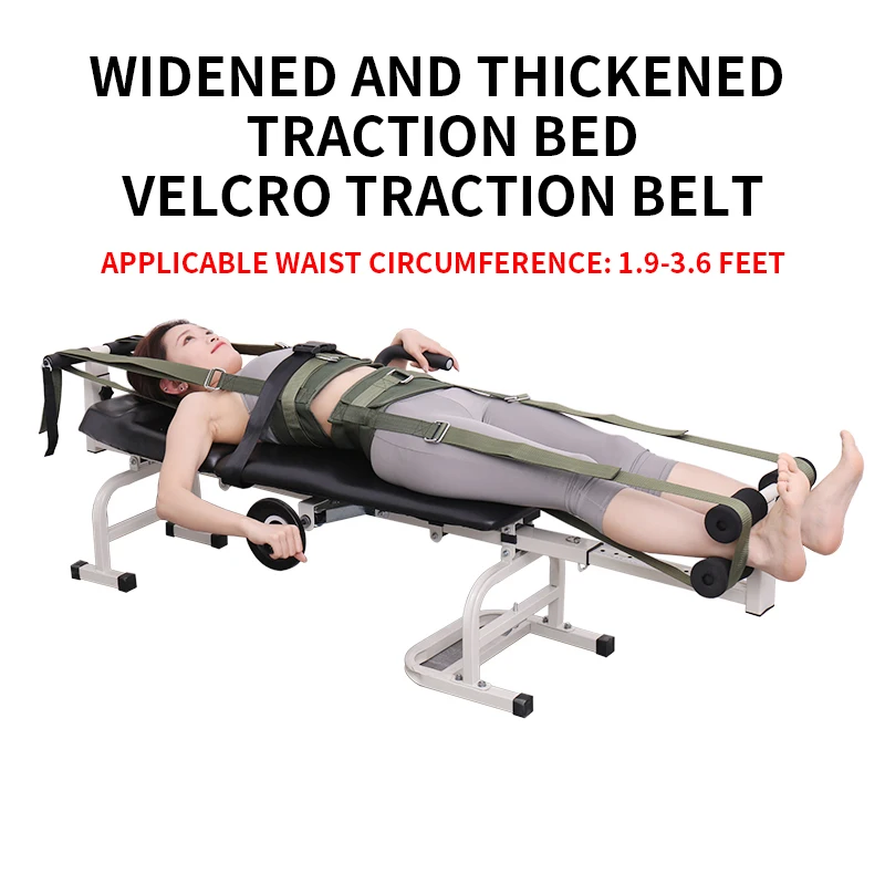 New PU Leather Medical Lumbar Pain Tensioner Back Hospital Same Pattern Traction Bed Cervical and Lumbar Traction Bed
