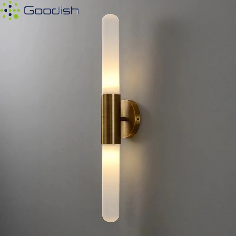 

Modern Simplicity Transparent Glass Strip Shaped LED Wall Lamps Art Creative Lights for Living Room Home Decoration Chandeliers